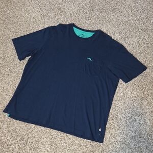 Tommy Bahama Men's Blue Tee Shirt 100% Pima Soft Cotton Size XL